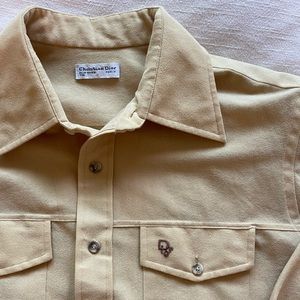 yellow dior button down